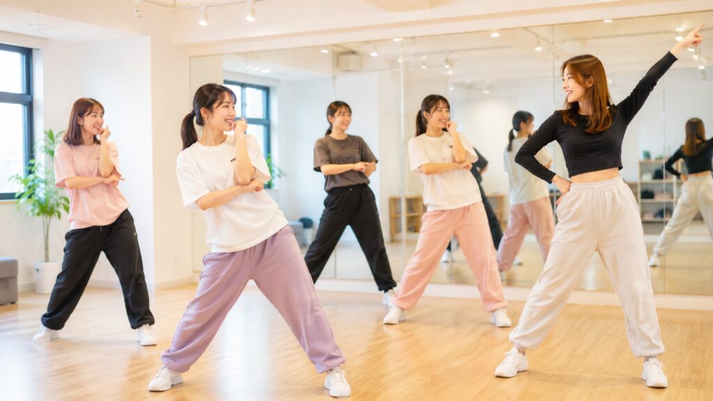 新潟でK-POPダンスの振付を練習する初心者